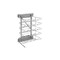 Rev-A-Shelf Steel, Silver, 14.13 in W, 25.75 in H, 17 in D, 17 in L, Silver 5375-40WR-1CR - alternate 1